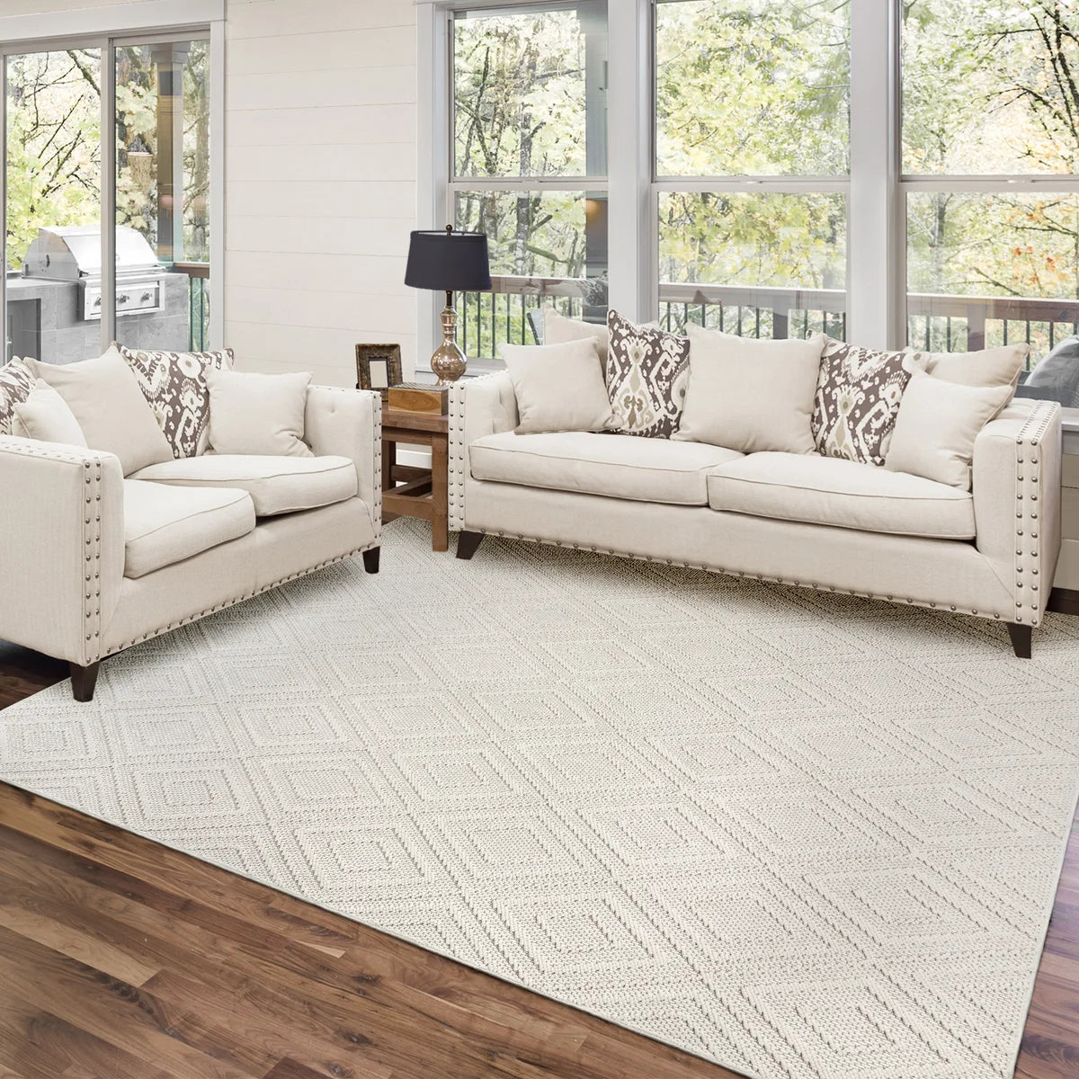 Regent Area Rug Collection, Mallory Cream - 8 ft. 8 in. x 13 ft.