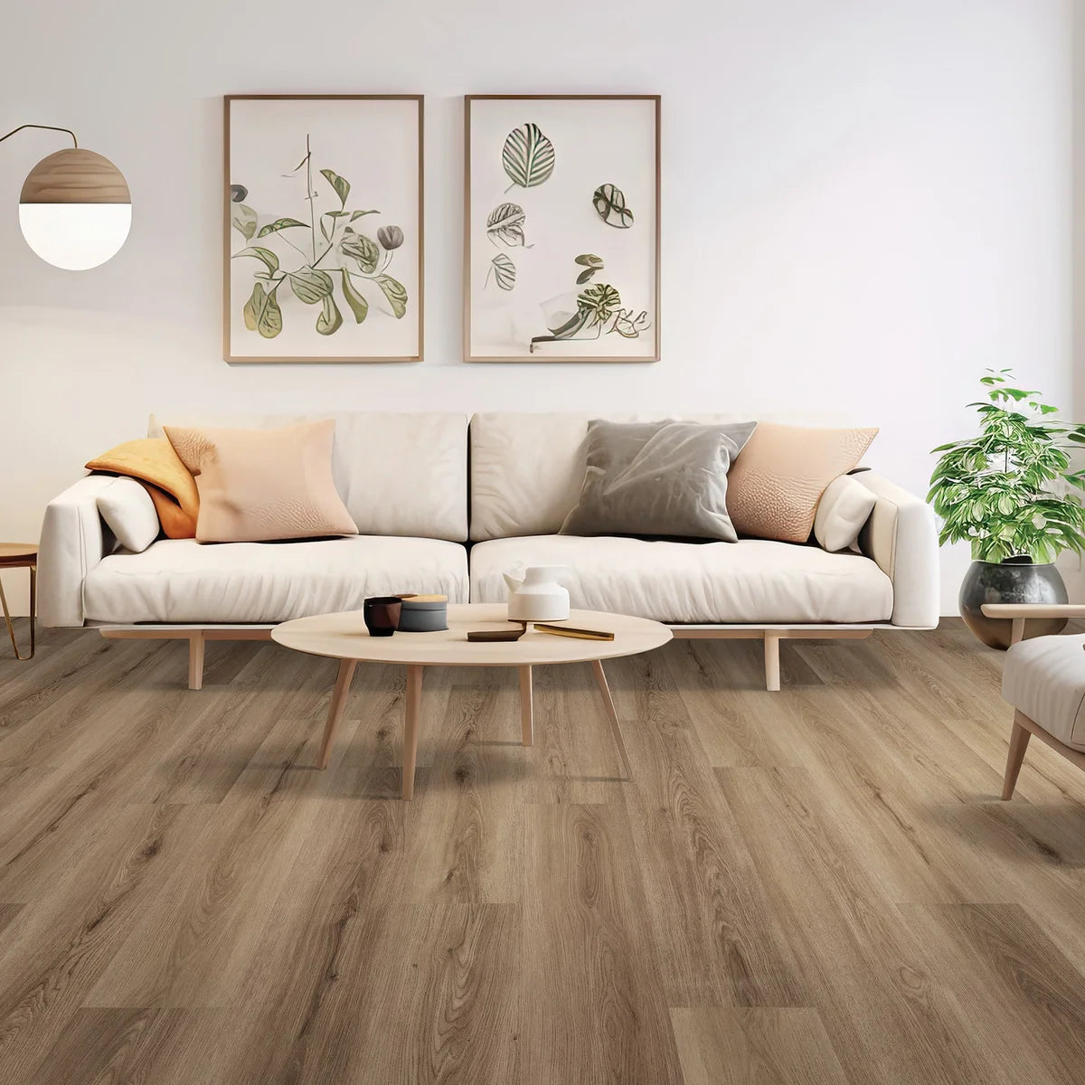 Mohawk Home 6MM Thick x 9.43in x 47.8in 22 mil Waterproof Luxury Vinyl Plank Flooring (15.65 sq ft/ctn) - Bellingham Oak