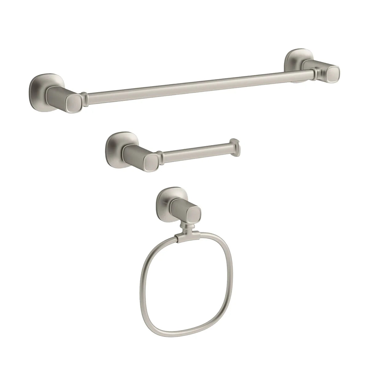 Kohler Terzet 3-piece Bath Accessory Set - Brushed Nickel