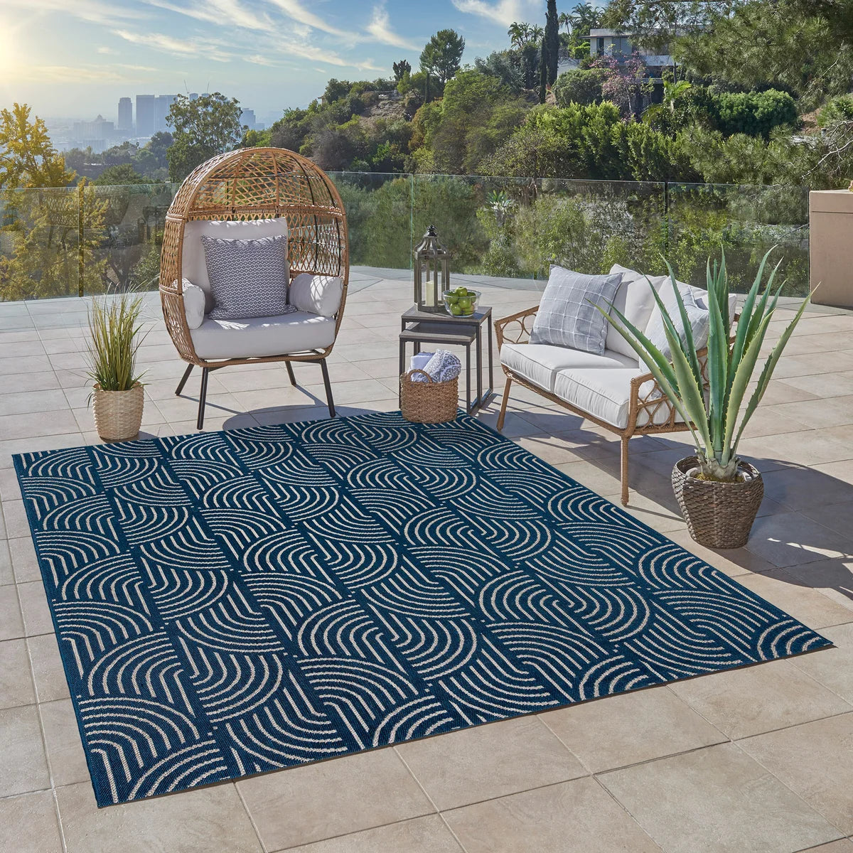 Ravenna Indoor/Outdoor Rug, Mika - 6 ft. 6 in. x 9 ft. 6 in.