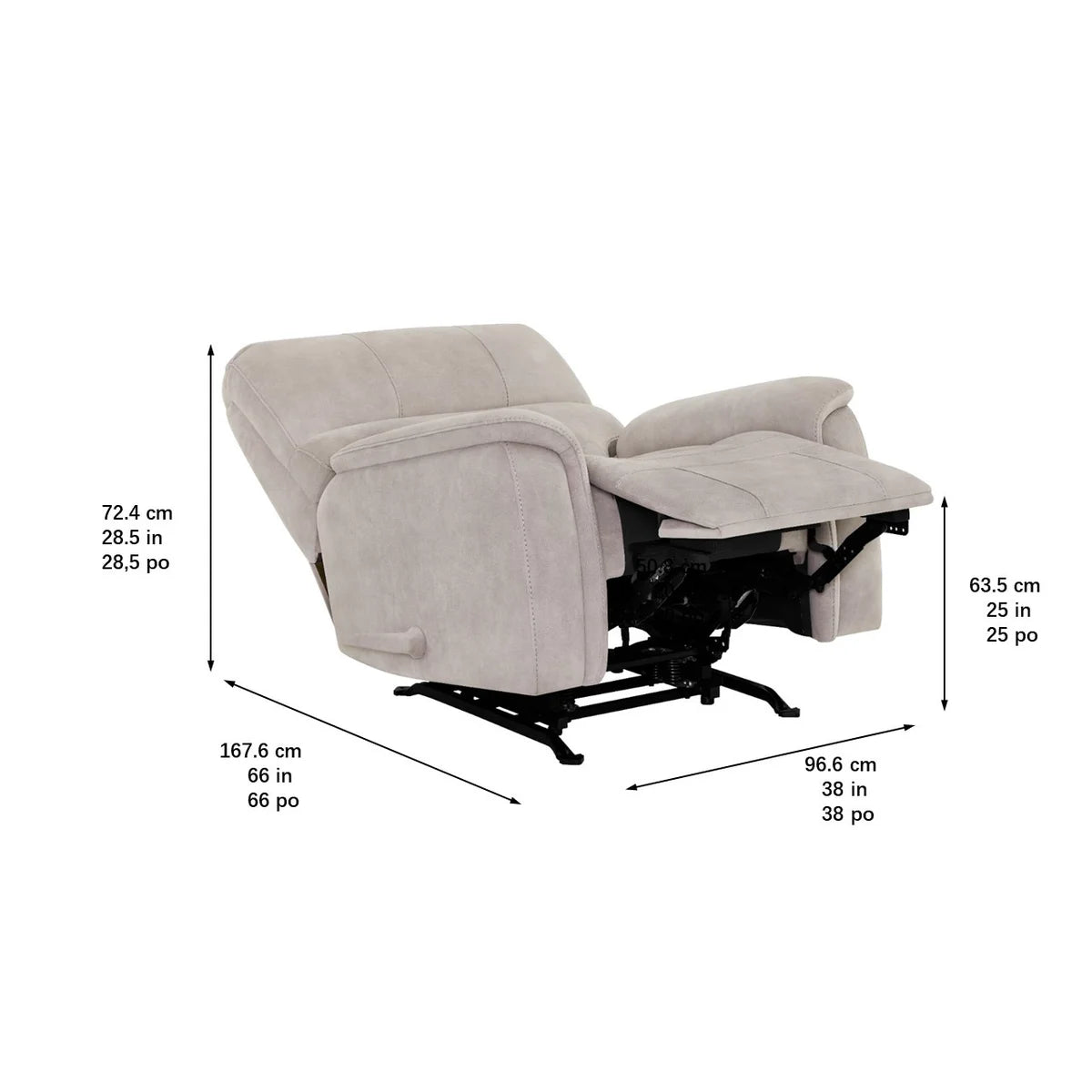 True Innovations Hayden Manual Rocker Recliner