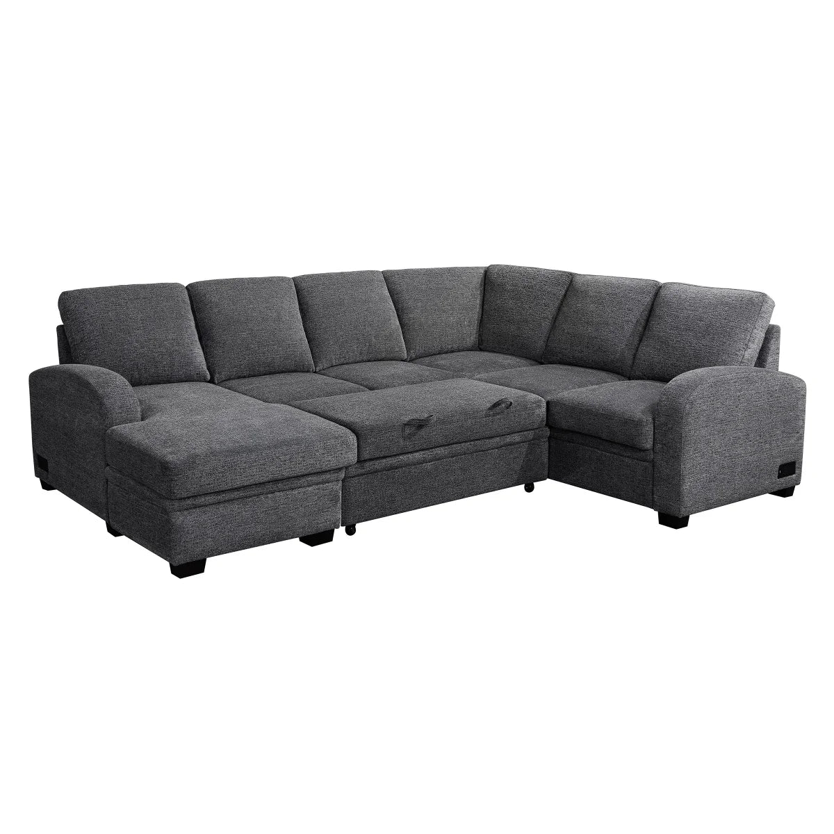 Coddle Aria Sleeper Sectional with Reversible Chaise and Storage