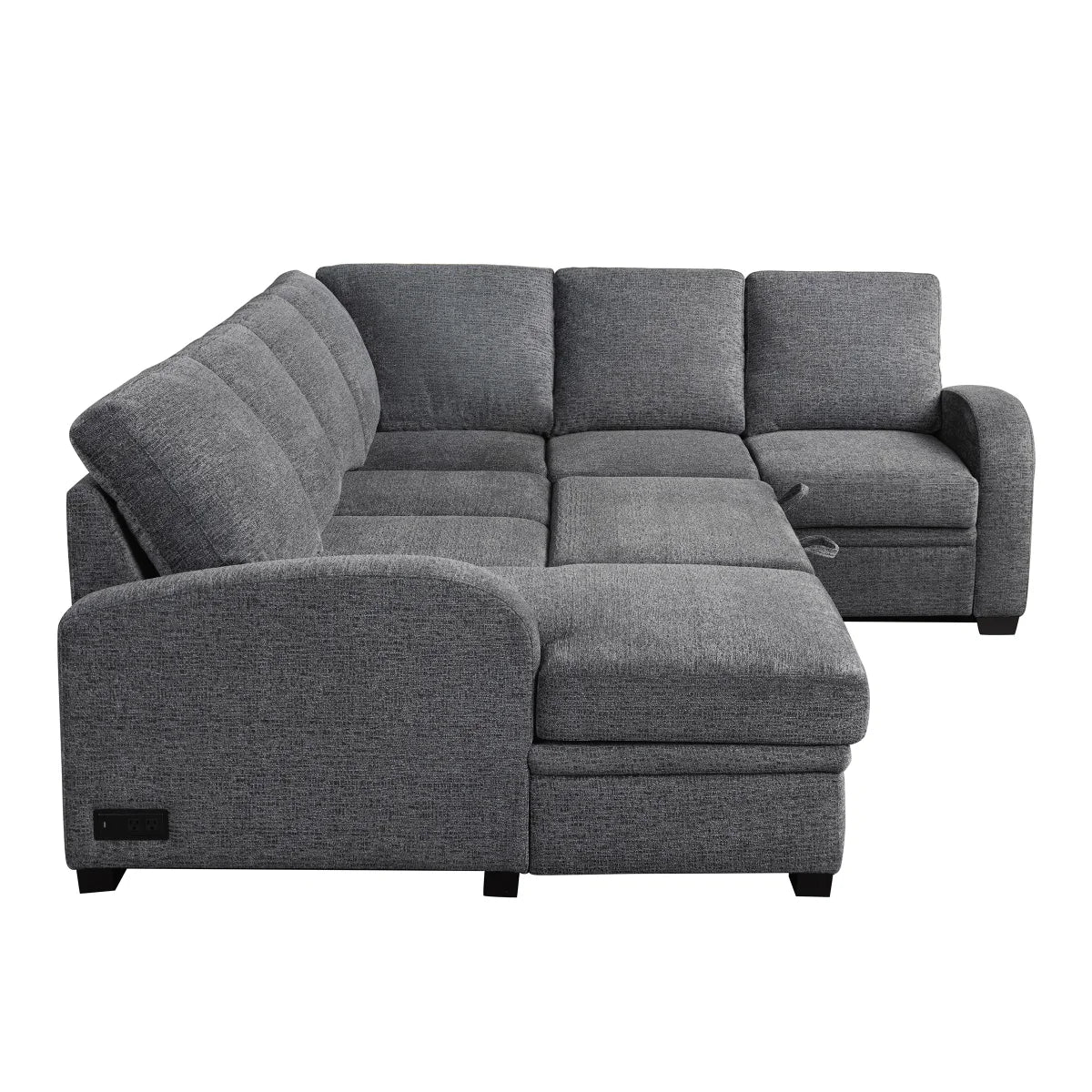 Coddle Aria Sleeper Sectional with Reversible Chaise and Storage