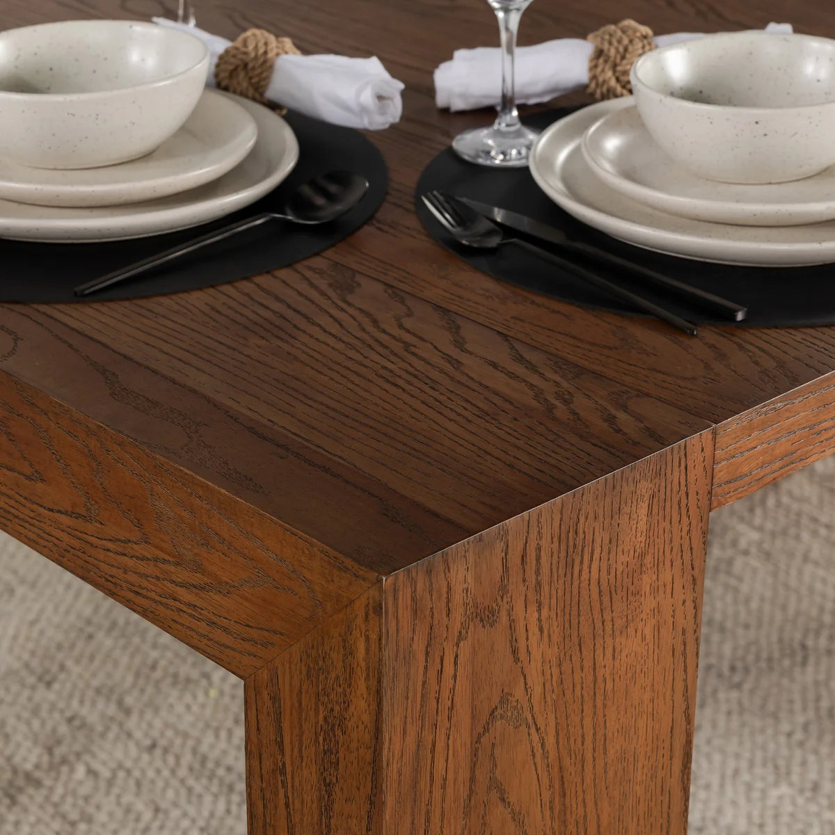 Transformer Table Extendable 8-piece Dining Set - OAK