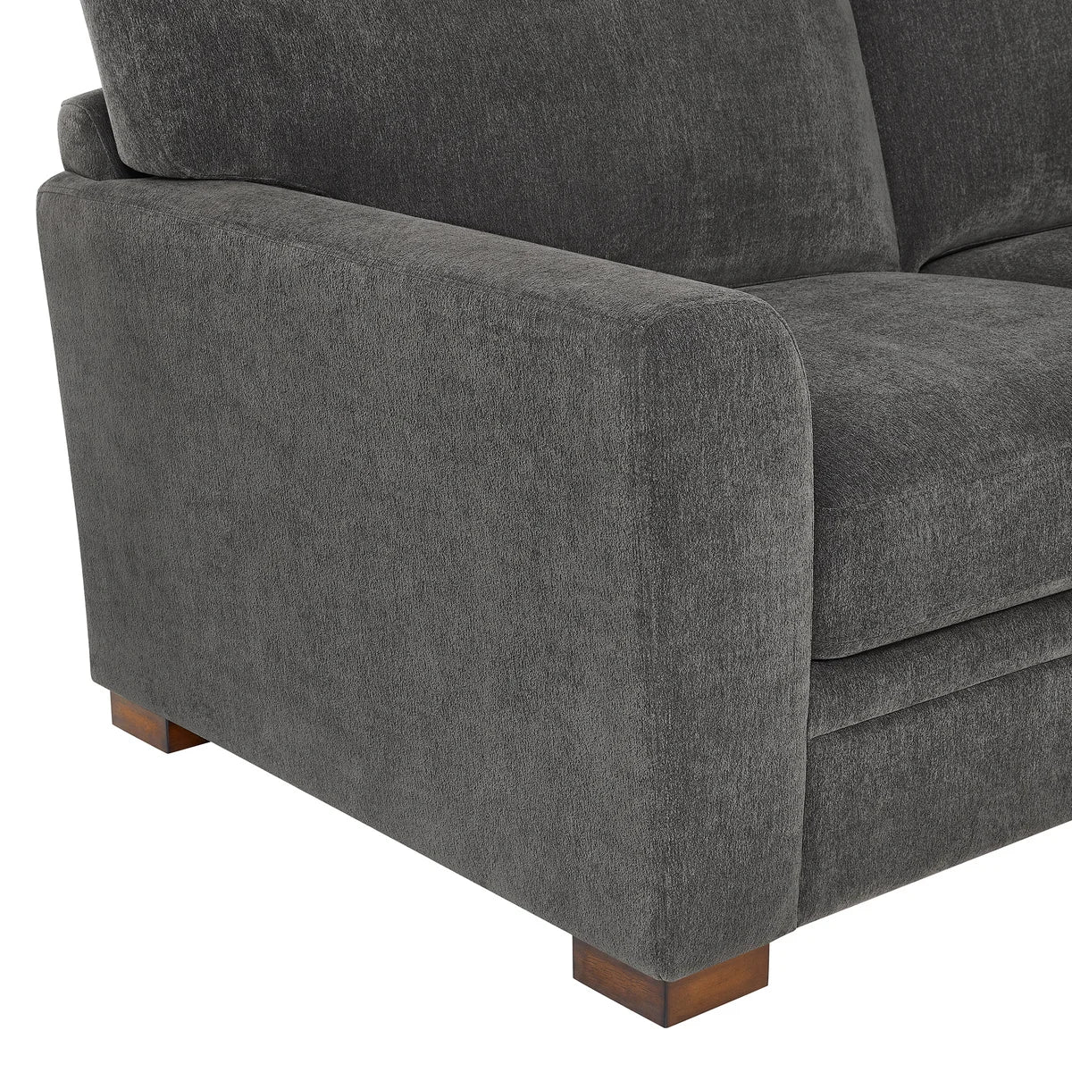 Thomasville Merran Fabric Sectional with Storage Seats and Storage Ottoman