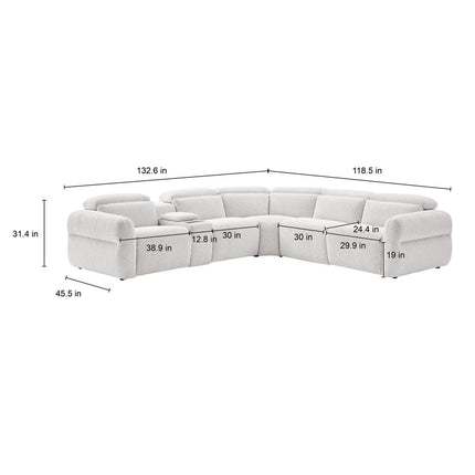MONROE FAB PWR SECTIONAL - Alternate Angle