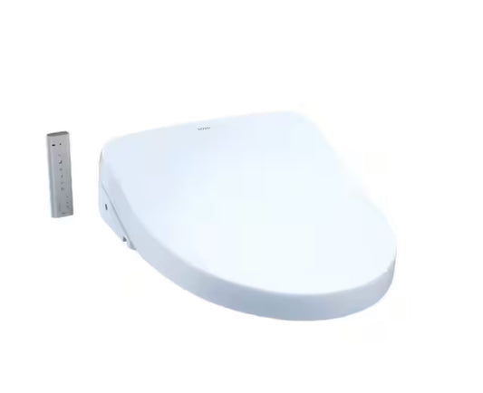 S500e WASHLET Electric Bidet Seat for Elongated Toilet with Contemporary Lid and in Cotton White