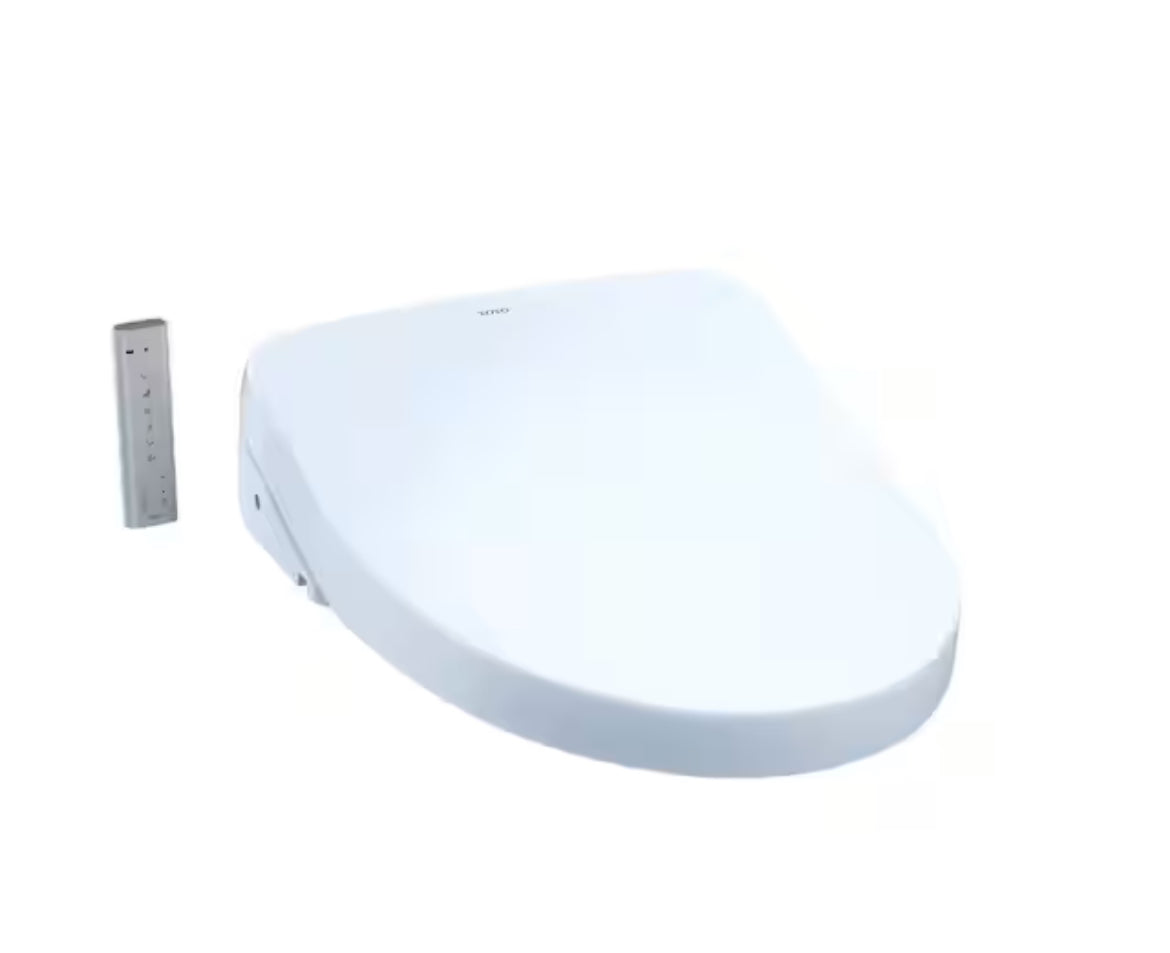 S500e WASHLET Electric Bidet Seat for Elongated Toilet with Contemporary Lid and in Cotton White