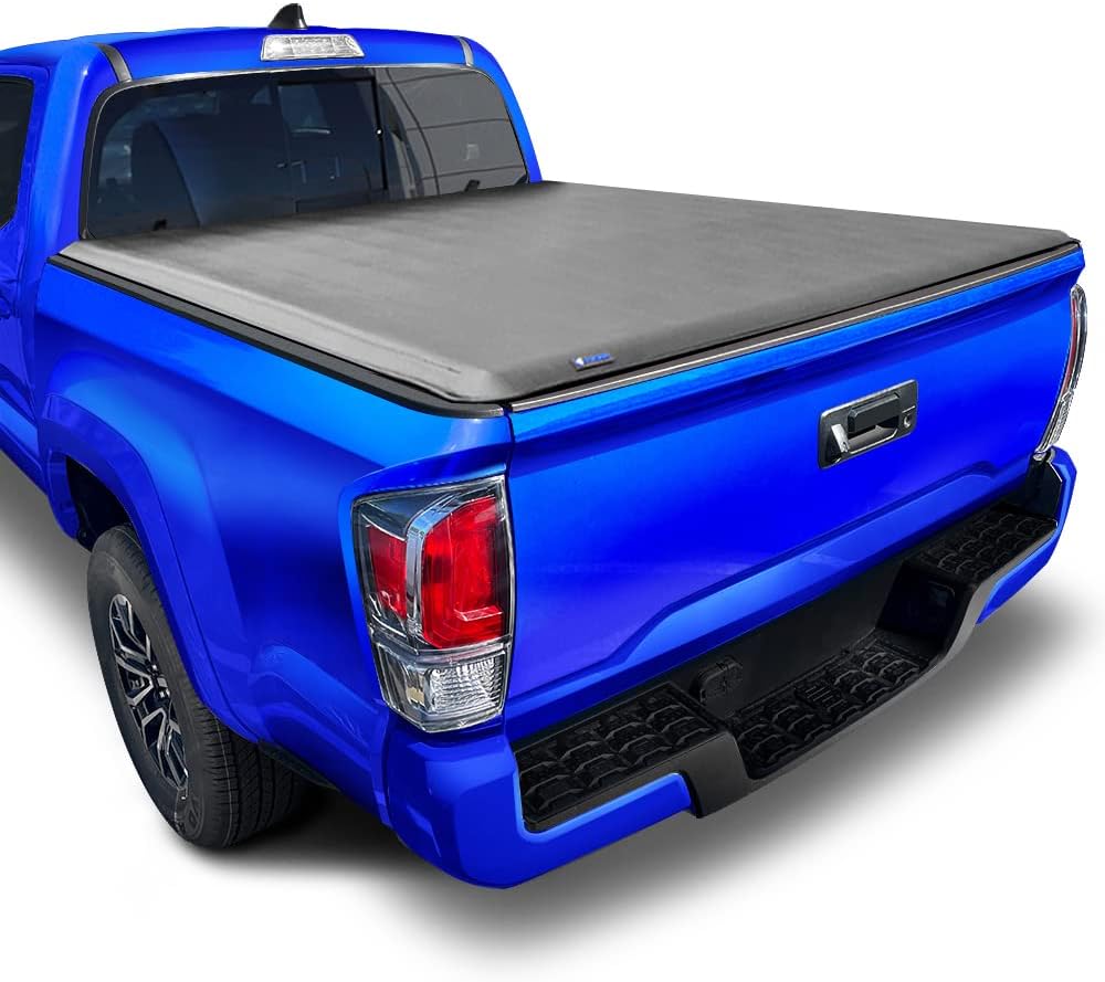 Tyger Auto T1 Soft Roll-up Truck Bed Tonneau Cover Compatible with 2016-2023 Toyota Tacoma | 5' (60") Bed | TG-BC1T9044