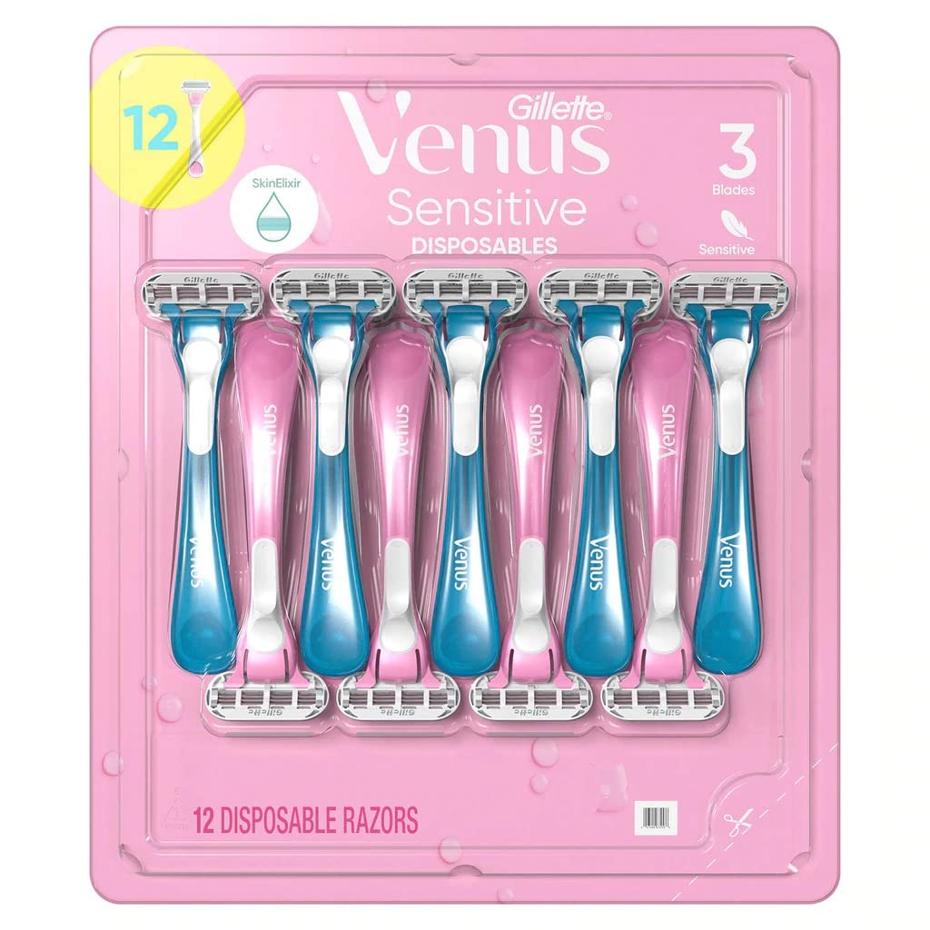 Venus Sensitive Disposable Razors for Women (12 ct.)