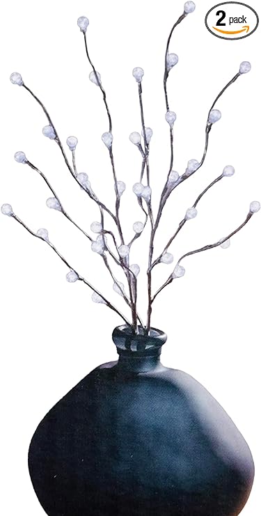 ‎32 x 4 x 4 inches Evergreen LED Branches (Silver)