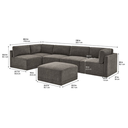 TMV FALLON 6PC MOD SECT