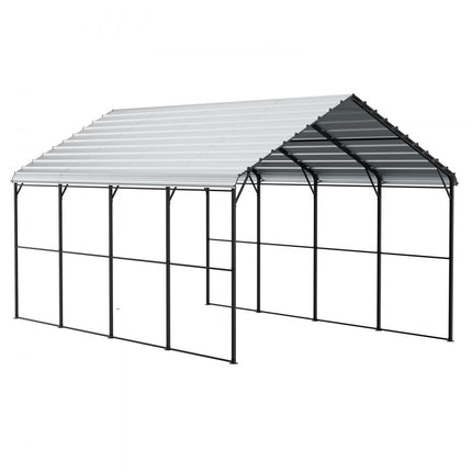 VEVOR Heavy Duty Metal Carport 12 x 20 ft With Galvanized Steel Frame & Roof
