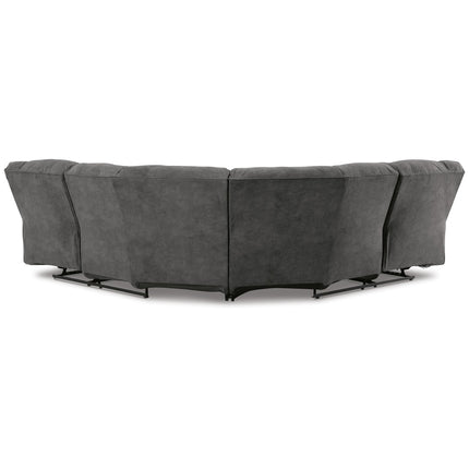 Partymate reclining sectional — back view