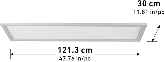 Artika FLP14-ON Skylight Flat Ultra Thin LED Panel Light, White
