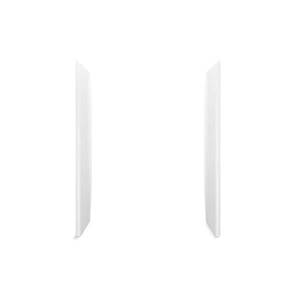 Sterling STORE+ 32 in. W x 75.875 in. H 2-Piece Direct-to-Stud Alcove Shower End Wall Set in White 72425700-0