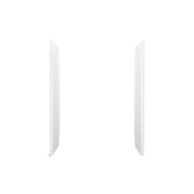Sterling STORE+ 32 in. W x 75.875 in. H 2-Piece Direct-to-Stud Alcove Shower End Wall Set in White 72425700-0