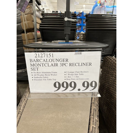 MONTCLAIR 3PC RECLINER