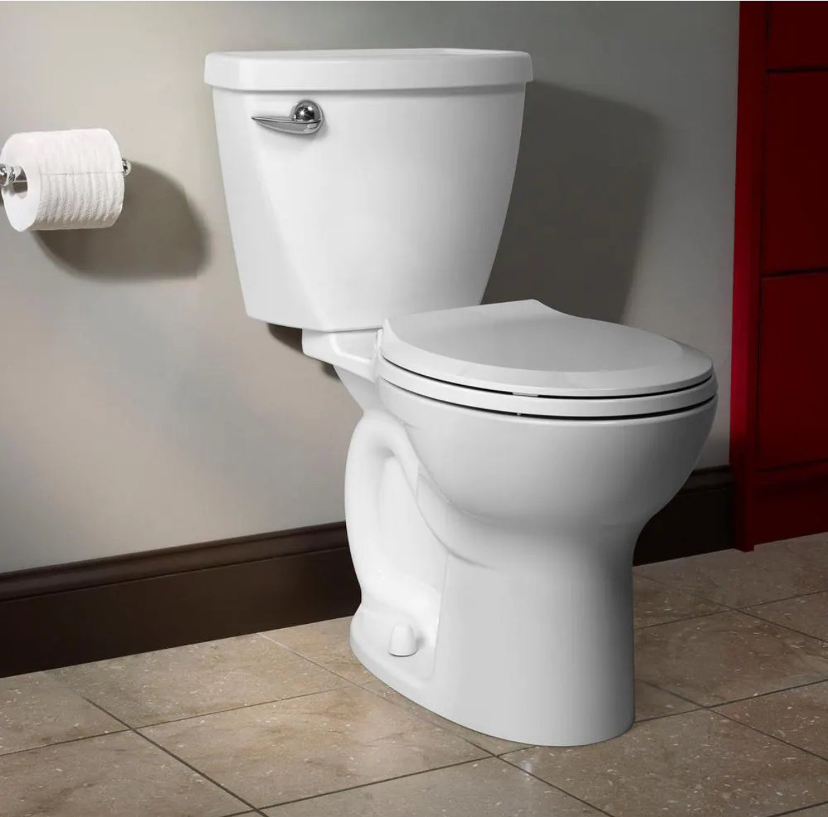 Cadet 3 Two-Piece 1.28 GPF Single Flush Round Chair Height Toilet with Slow-Close Seat in White