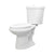 2-piece 1.1 GPF/1.6 GPF High Efficiency Dual Flush Complete Elongated Toilet in White, Seat Included
