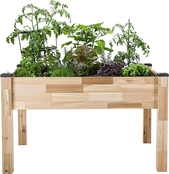 CedarCraft Self-Watering Elevated Cedar Planter (23" X 49" X 30")