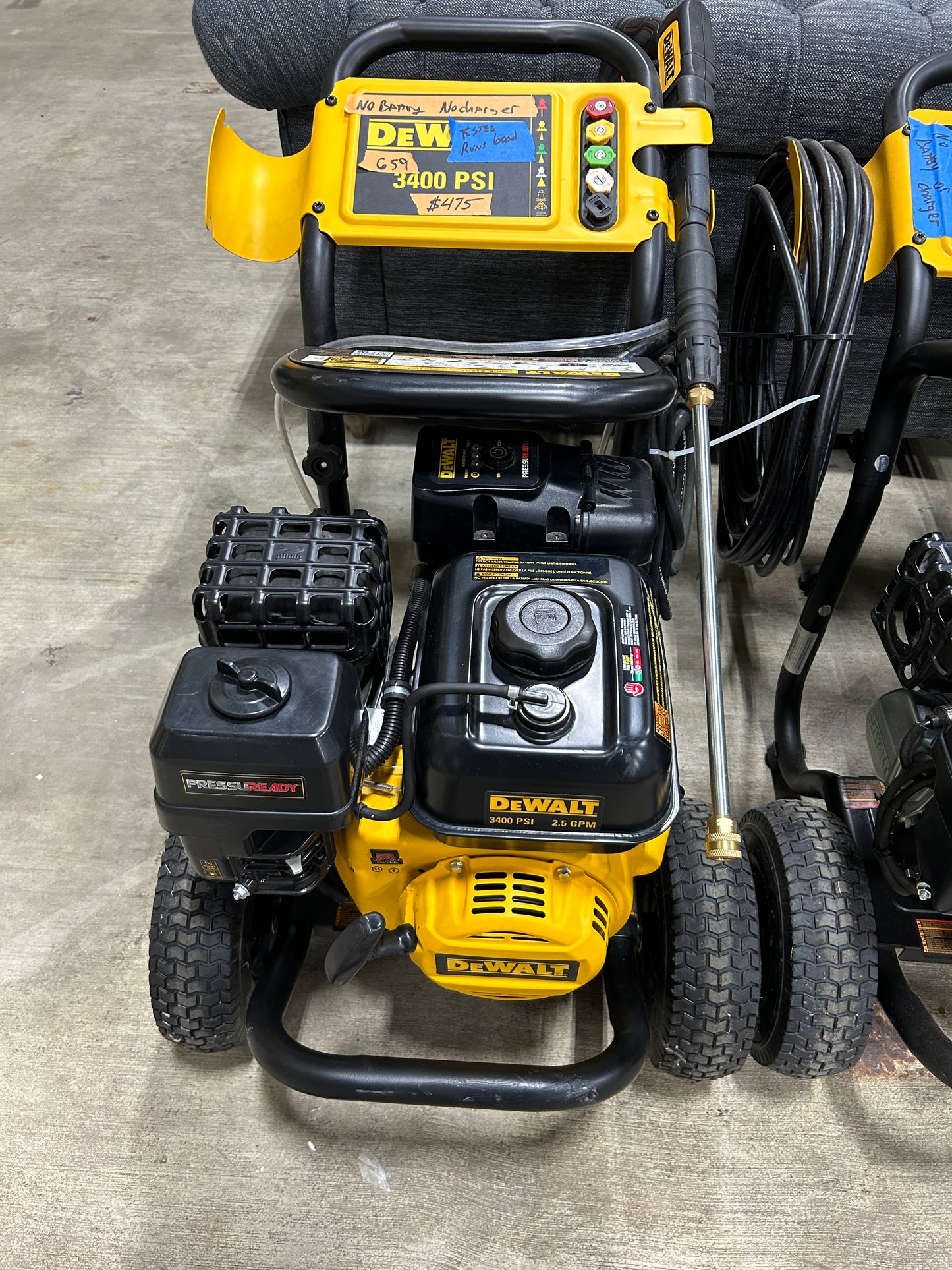 DEWALT 3400 PSI 2.5 GPM Gas Cold Water PressuReady Pressure Washer