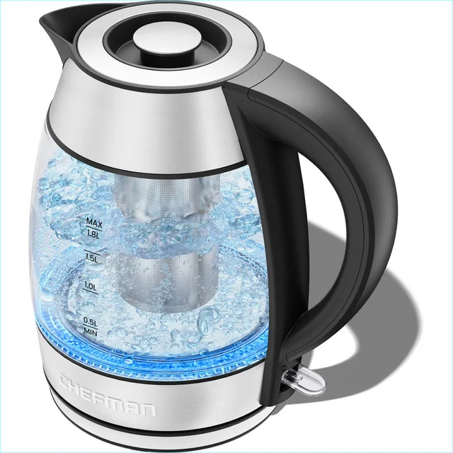 Chefman Custom-Temp 1.8L Electric Tea Kettle With Tea Infuser