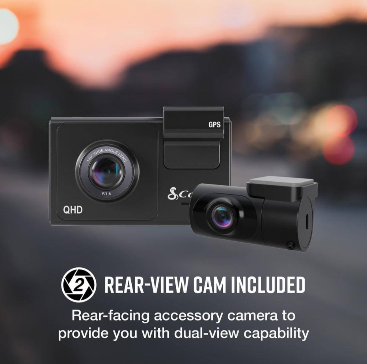 Cobra Dual-View Smart Dash Cam ~