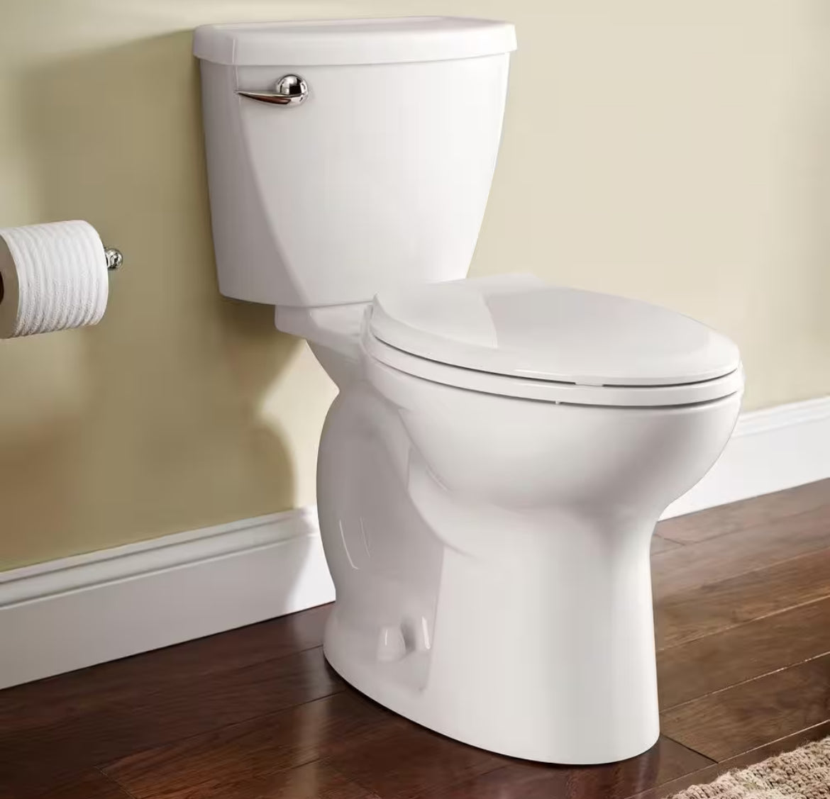 Cadet 3 FloWise Two-Piece 1.28 GPF Single Flush Elongated Chair Height Toilet with Slow-Close Seat in White