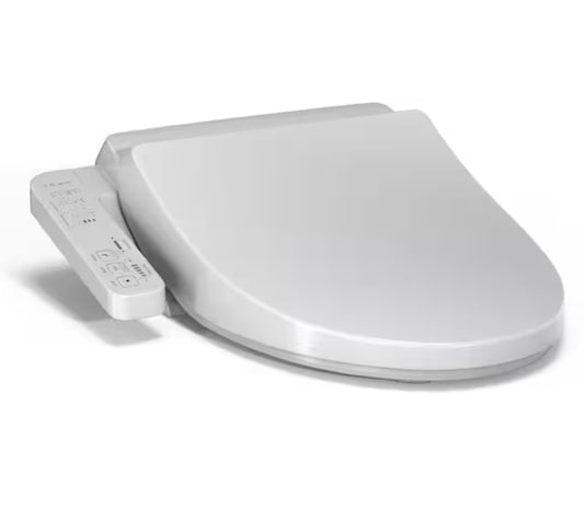 A2 Washlet Electric Heated Bidet Toilet Seat for Elongated Toilet in Cotton White