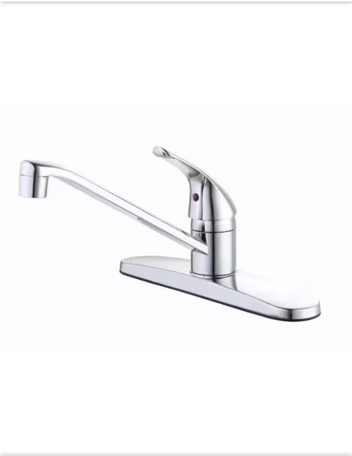 Single-Handle Standard Kitchen Faucet in Chrome, Glacier Bay