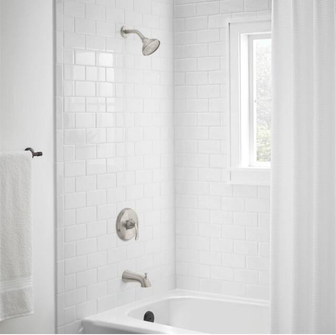 Edgewood Single-Handle 1-Spray Tub and Shower Faucet in Chrome Finish (Valve Included)