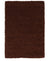 Unique Loom Solid Shag Collection Area Rug (4' x 6’ Chocolate Brown)