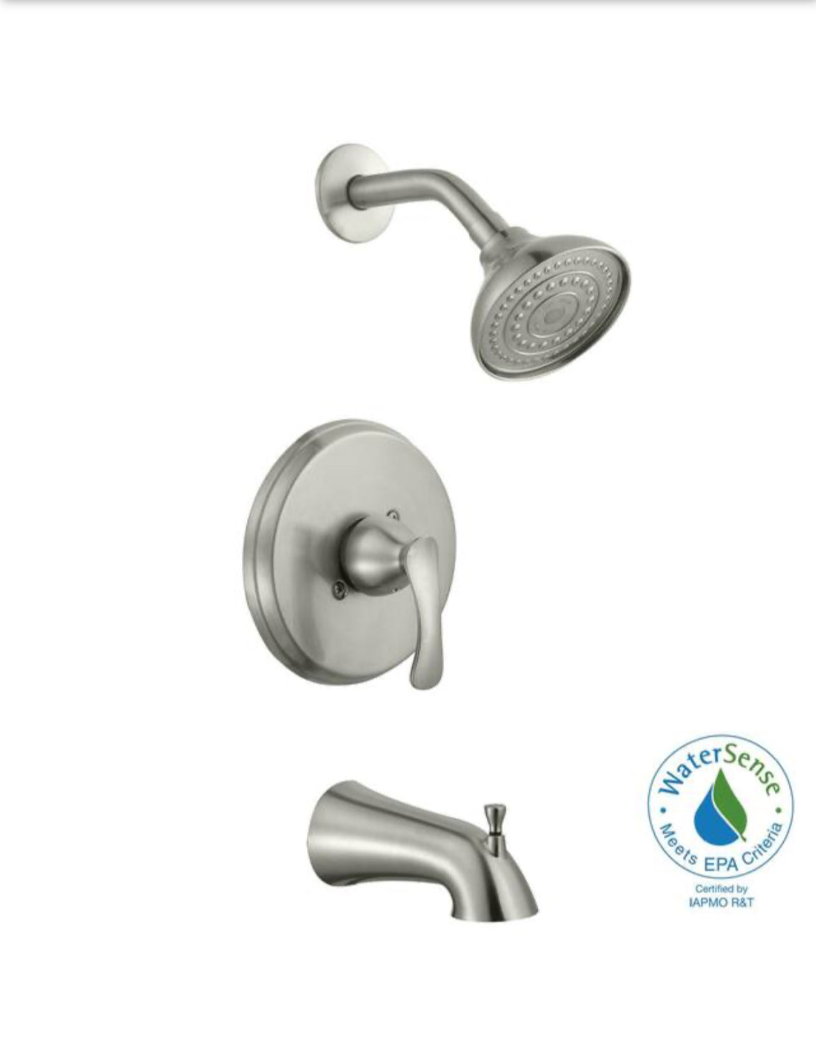 Edgewood Single-Handle 1-Spray Tub and Shower Faucet in Chrome Finish (Valve Included)