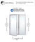 Coastal Shower DoorsLegend 39.5 in. to 41 in. x 69 in. Framed Hinged Shower Door with Inline Panel in Brushed Nickel with Clear Glass