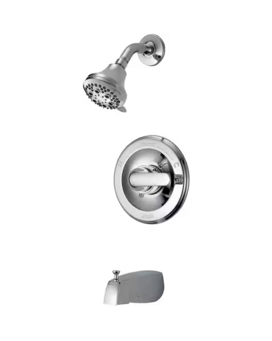 Classic Single-Handle 5-Spray Tub and Shower Faucet in Chrome (Valve Included), Delta