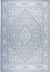 Nicole Miller New York Patio Country Dahlia Transitional Medallion Indoor/Outdoor Area Rug, 7'9" x 10'2", Blue/Grey