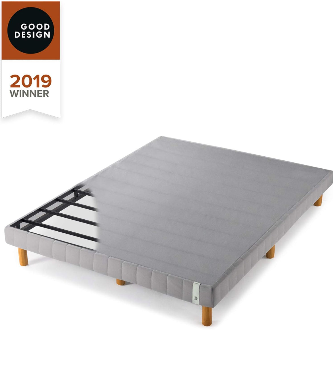 California King - ZINUS GOOD DESIGN Award Winner Justina Metal Mattress Foundation / 11 Inch Platform Bed / No Box Spring Needed, Gray