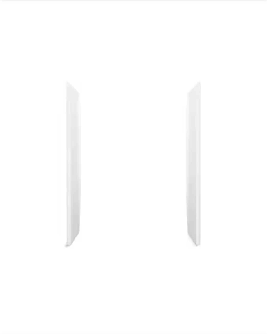 STORE+ 30 in. W x 75.875 in. H Five-Piece Direct-to-Stud Shower Wall Surround Alcove in White