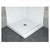 DeltaFoundations 32 in. L x 32 in. W Corner Shower Pan Base with Center Drain in White