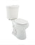 Glacier Bay2-piece 1.1 GPF/1.6 GPF Dual Flush Round Toilet in White, Seat Included