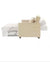 KINWELL57.1 in. Beige Multifunctional Full-Size Soft Velvet Sofa Bed Reversible Sleeper with 2-Pillows