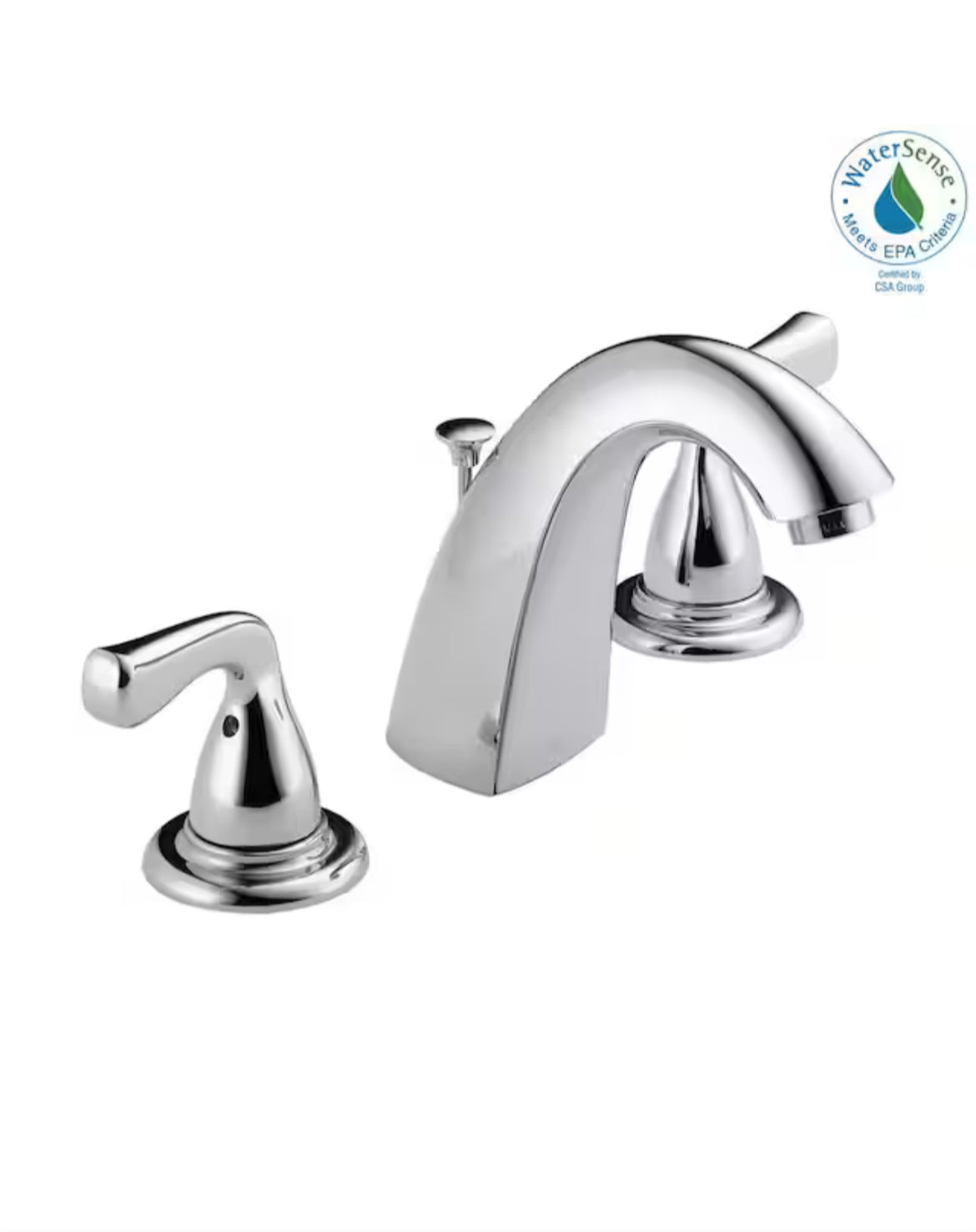 Foundations 8 in. Widespread 2-Handle Bathroom Faucet in Chrome, Delta
