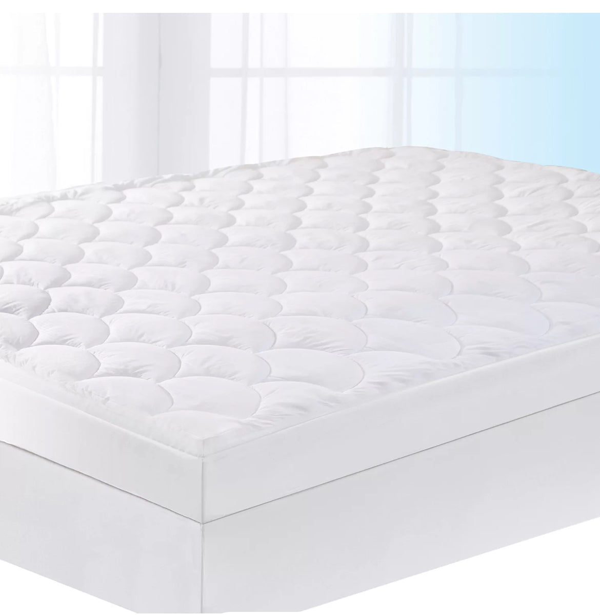 Serta 4" Fiberfill & Gel Memory Foam Pillow Top Mattress Topper - Queen