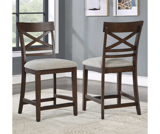 Dining room chairs, 6 chairs available in brown finish