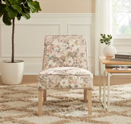 Teagan Cherry Blossom Upholstered Accent Chair