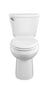 American Standard Mainstream White Elongated Chair Height 2-piece WaterSense Toilet 12-in Rough-In 1.28-GPF