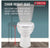 Foundations 2-Piece 1.28 GPF Single Flush Elongated Toilet in White - Delta
