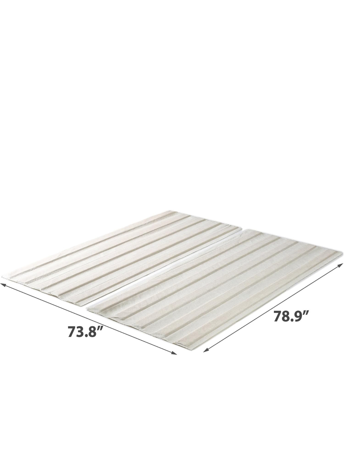 King Size - ZINUS Compack Fabric Covered Wood Slats, Bunkie Board, Box Spring Replacement, Natural, King