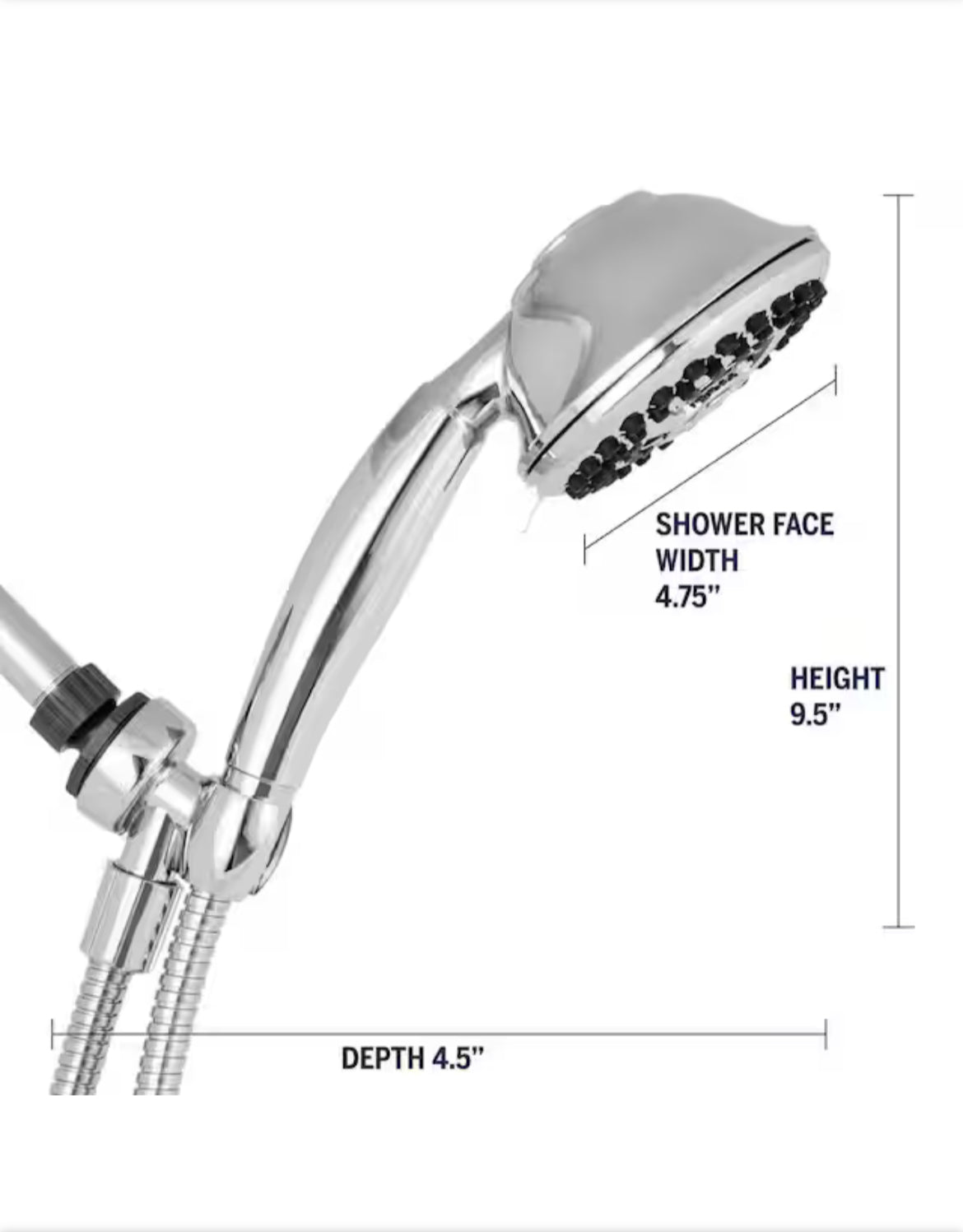 PowerPulse 9-Spray Wall Mount Handheld Shower Head 1.8 GPM in Chrome, Waterpik